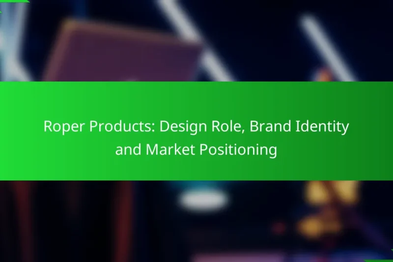 Roper Products: Design Role, Brand Identity and Market Positioning